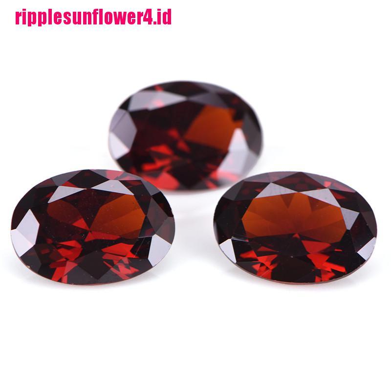 10x14mm Perhiasan Batu Permata Zircon Oval Handmade