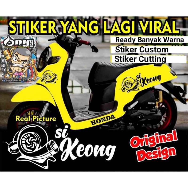 Stiker Scoopy Si Keong / Stiker Scoopy Old-New / Stiker Scoopy Universal / Stiker