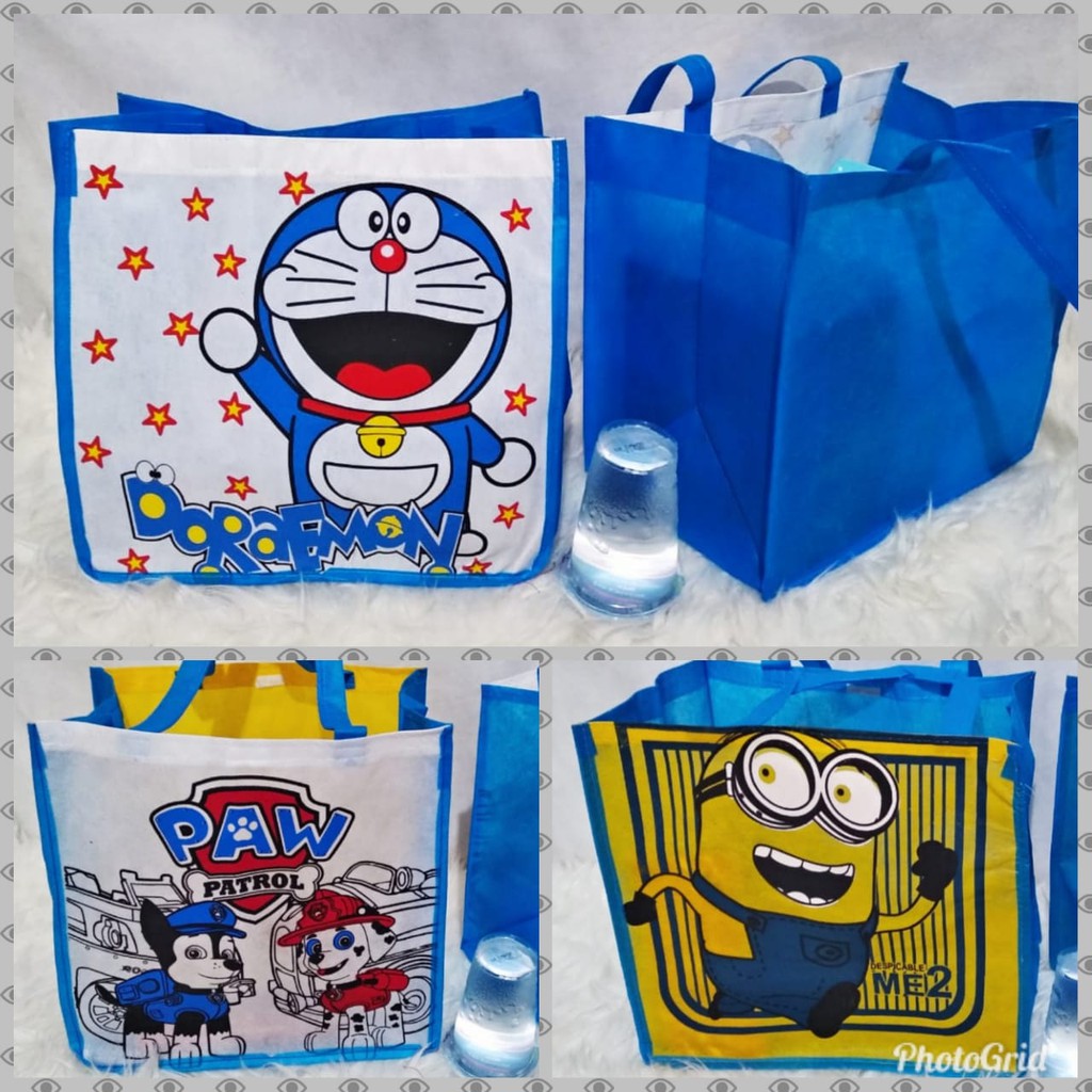  TAS  SPUNBOND TM SABLON  Souvenir goodie bag ulang tahun 