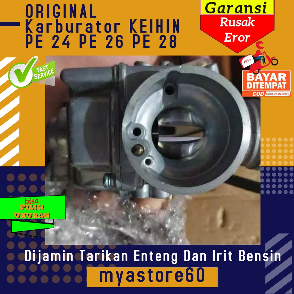 Foto [ORIGINAL] Karburator KEIHIN PE 24 PE 26 PE 28 Karbu Carburator Pe24 Pe26 Pe28 Karbulator Universal