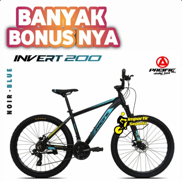 PACIFIC INVERT 200 SEPEDA GUNUNG MTB 26 ALLOY - Noir Yellow