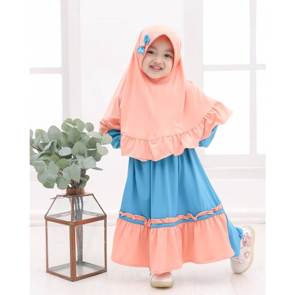 Gamis Anak perempuan gamis set anak Bayi Perempuan gamiset bayi perempuan gamis anak polos Umur 1-10 Tahun