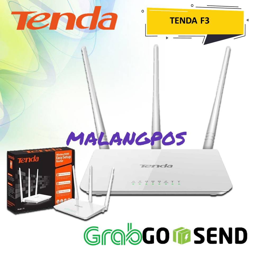 TENDA F3 N300 3 ANTENNA WIRELESS ROUTER