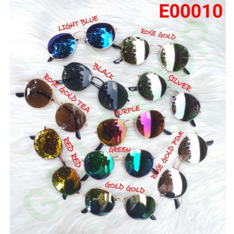 ( E010 ) KACAMATA OVAL PELANGI DEWASA HARGA MURAH