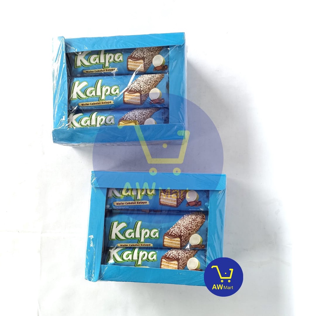 WAFER KALPA ISI 12 PCS X 24GR - WAFER COKELAT KELAPA - KALPA