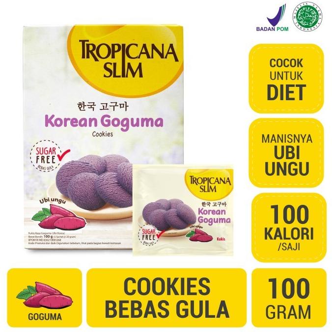 

Promo Awal tahun Twin Pack: Tropicana Slim Korean Goguma Cookies (5 Sch) - Sugar FREE Promo Awal tahun