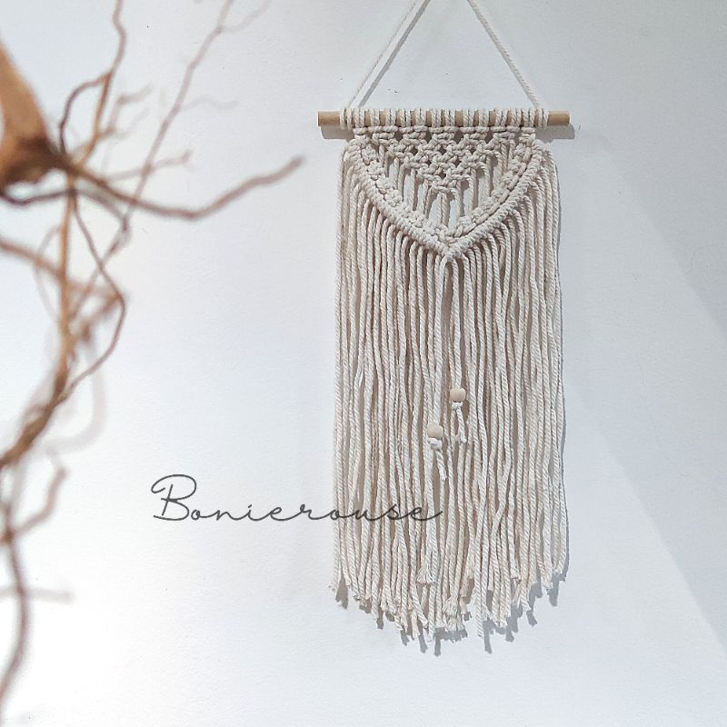 hiasan dinding/ macrame wall hanging aesthetic/ dekorasi rumah S02