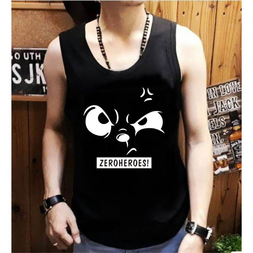 KAOS DISTRO - ZEROHEROES / KAOS SINGLET / BAJU KAOS COWOK / KAOS HITAM / LEKBONG PRIA / JUMBO