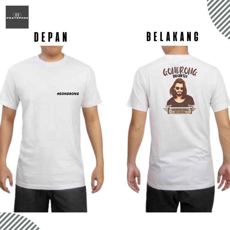Baju Kaos Gondrong Milenial | Kaos Gondrong Indonesia