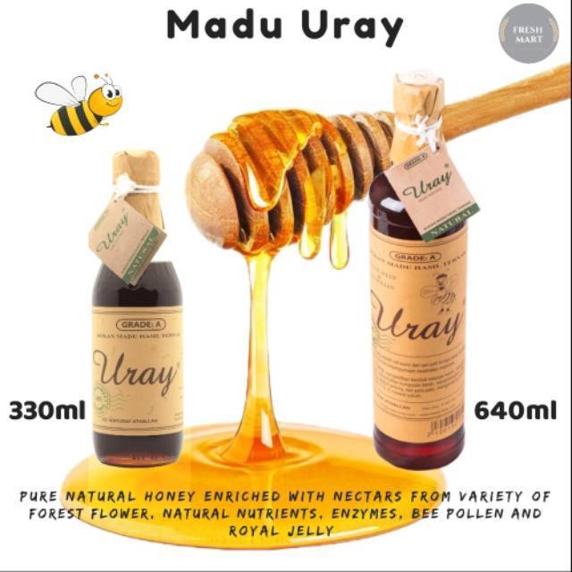 

Madu Uray / Madu Lebah Hutan / 100% Original Raw Natural Honey