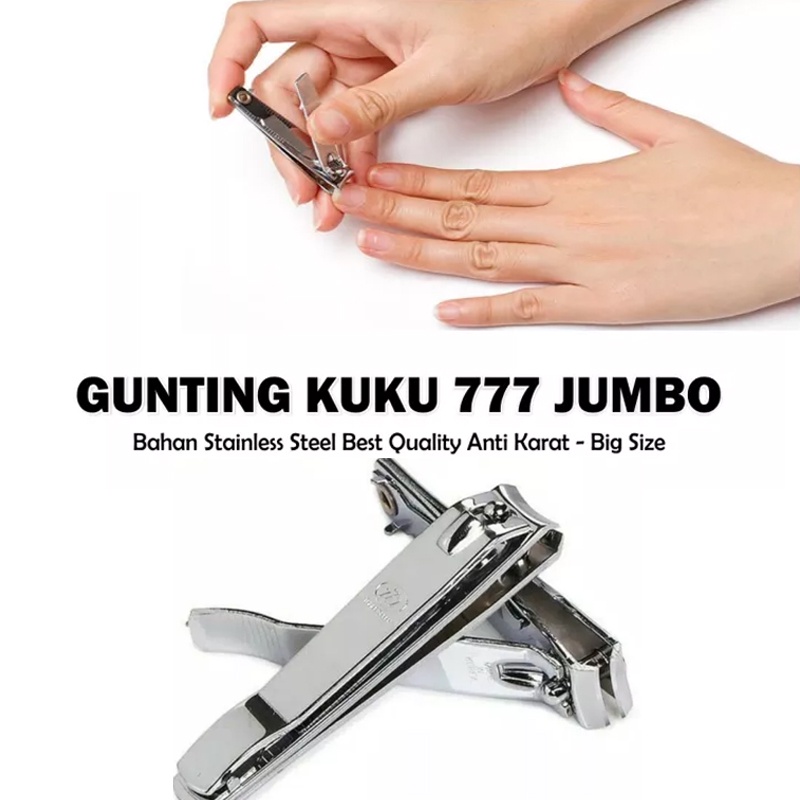 Hope Store - Gunting Kuku Dewasa Jumbo 777 Made in Korea Stainless Steel Manicure 1PCS