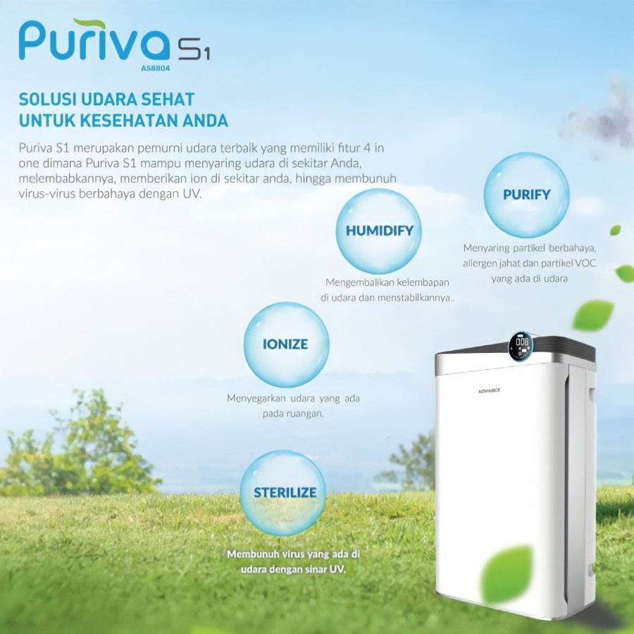 PURIVA S1 ADVANCE | AIR PURIFIER