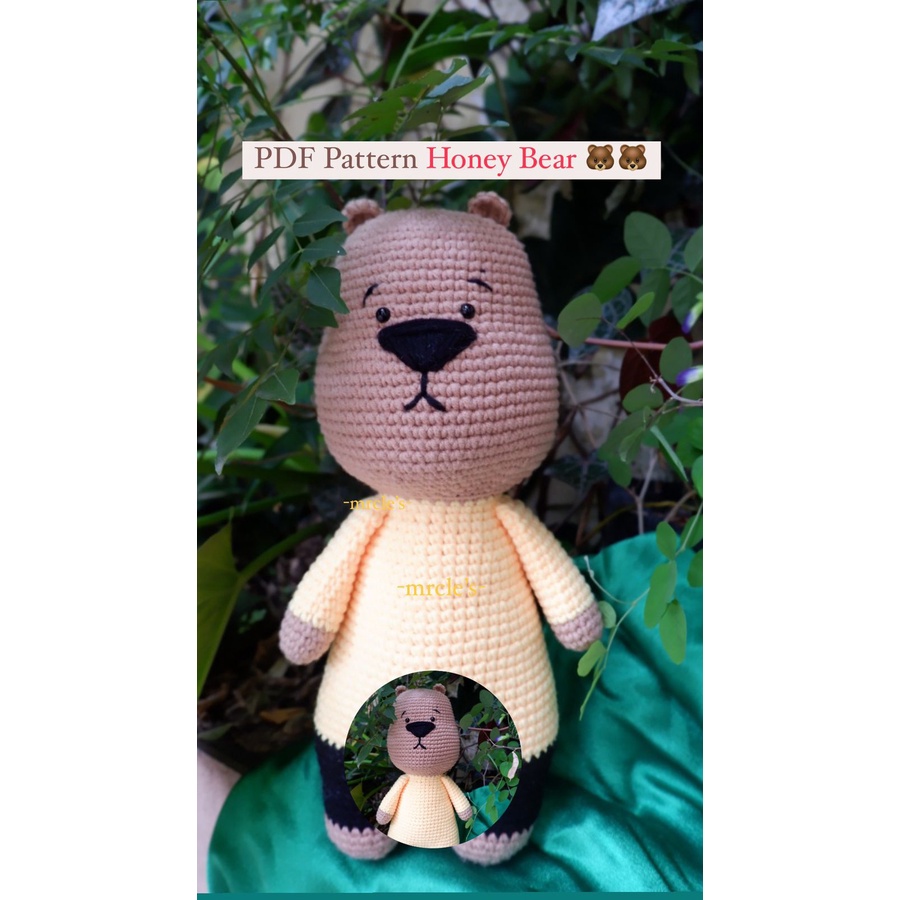 Amigurumi/Crochet/Amigurumi Pattern/Boneka Beruang/Anime/Merajut/Pola Merajut/Pola Amigurumi