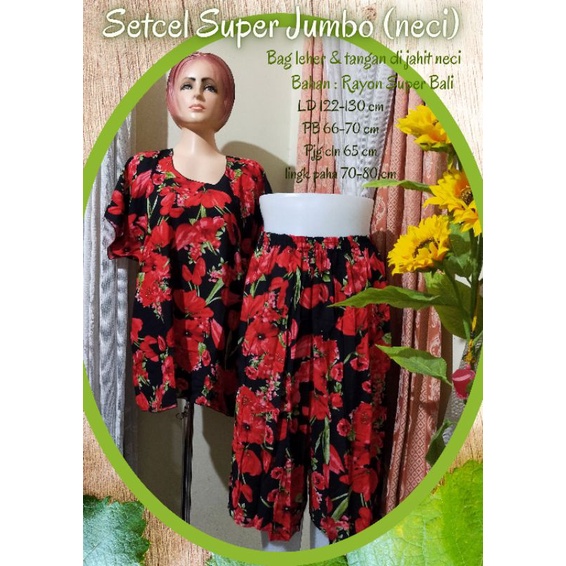 Stelan celana pendek Jumbo //Setcel Bali Jumbo //Setcel pendek Rayon Bali //Baby doll Rayon Bali //Baby doll Bali