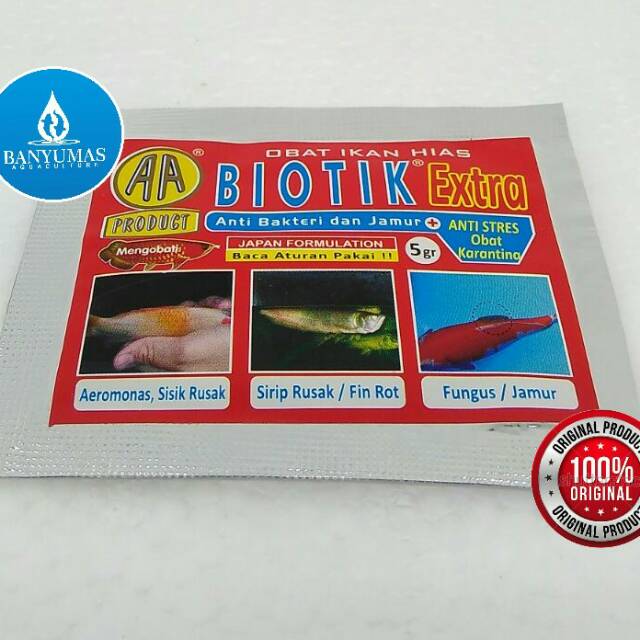 A042 Biotik Extra obat karantina anti stress ikan hias konsumsi koi koki arwana louhan jamur finrot