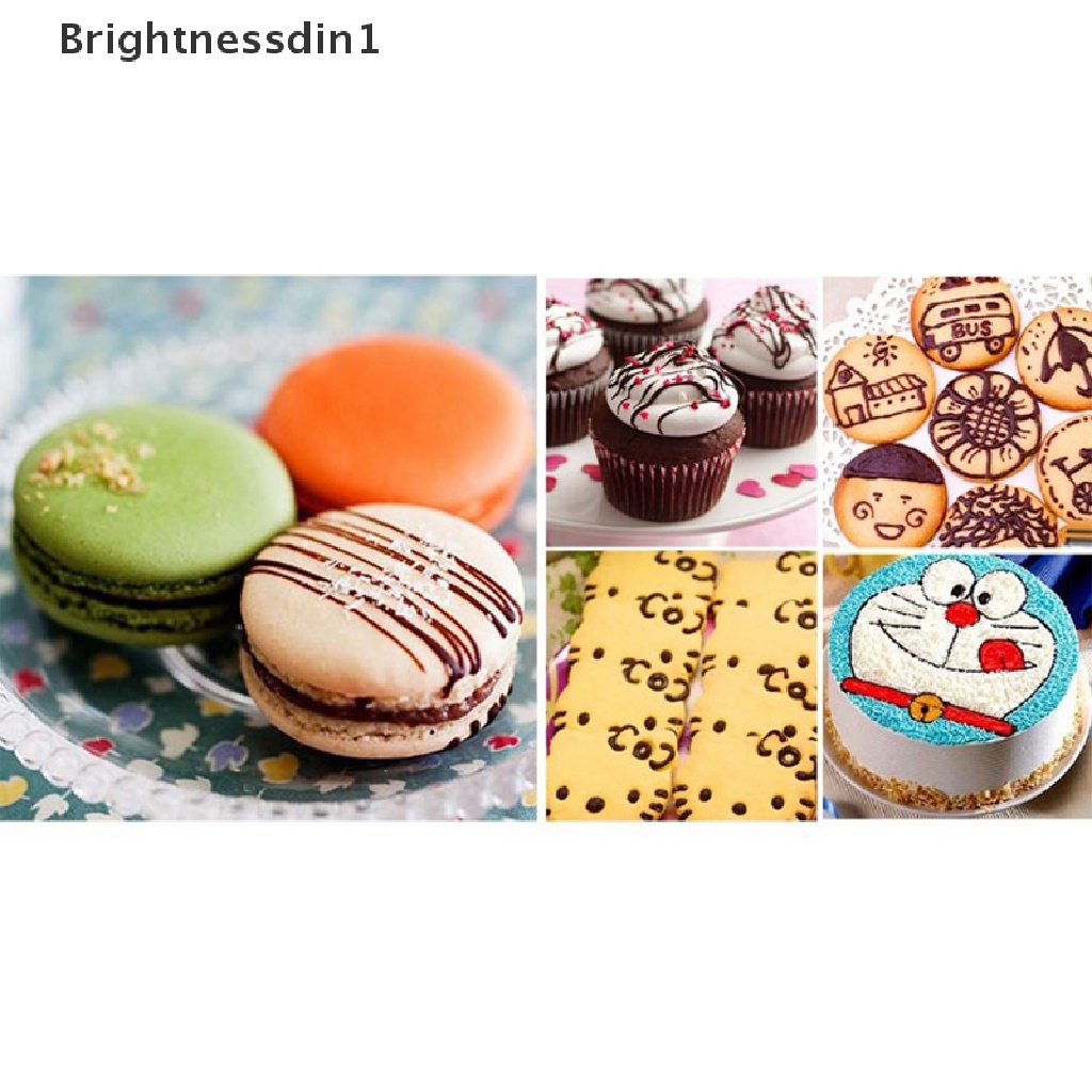 (Brightnessdin1) Pen Icing Piping Bahan Silikon Untuk Dekorasi Kue