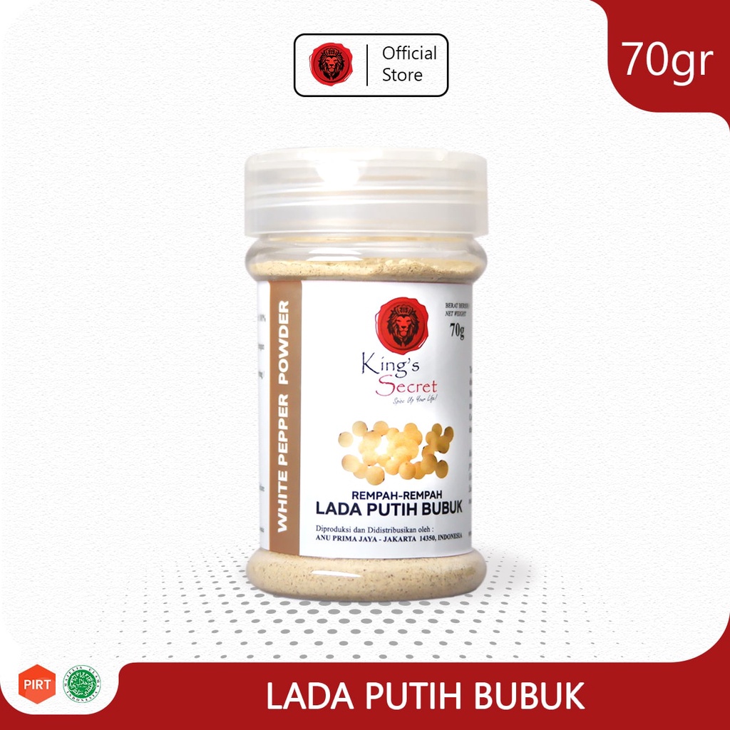 

Lada Putih Bubuk 70gr - King's Secret