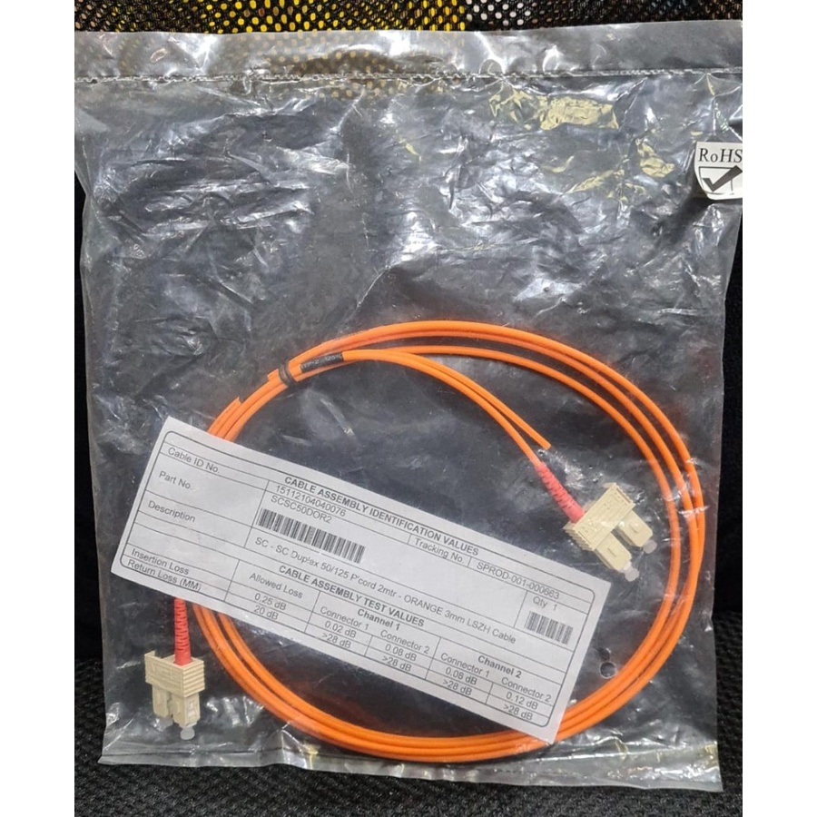 Corning Patch Cord SC - SC Duplex Multimode Fiber 2M