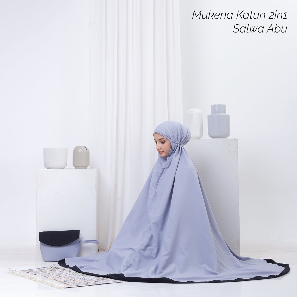 Mukena Dewasa Katun Mikro 2in1 Salwa