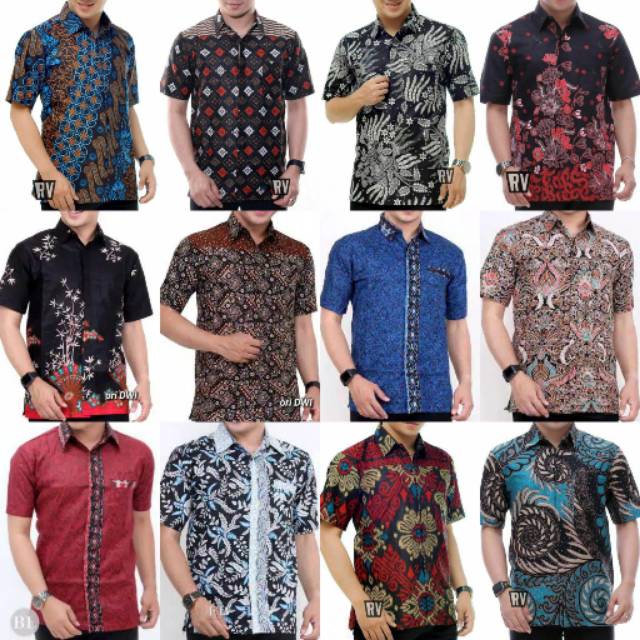 PROMO BIG SALE KEMEJA  BATIK  PRIA  MURAH SERAGAM M L XL  XXL 