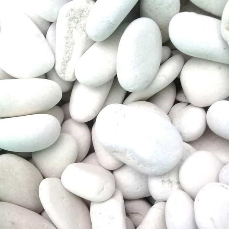 batu putih besar 1kg batu aquarium hiasan taman hiasan pot tanaman
