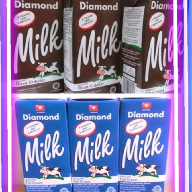 

BISA BAYAR DITEMPAT Susu UHT Diamond 1 karton 12 pcs 1 liter - Coklat