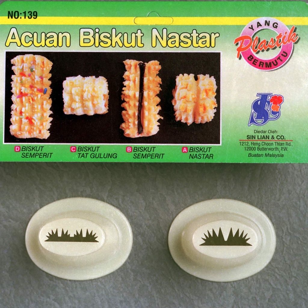 Acuan Sin Lian Kuih Semperit Sampait Kue Semprit Cetakan Biskuit SinLian 105 108 110 114 115 116 127 128 139 143 144 152 168 169 175 176