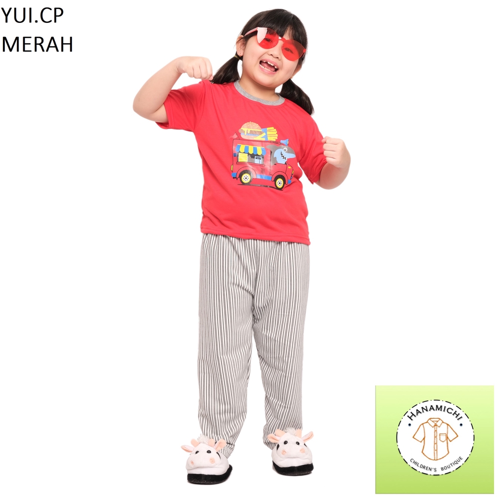 Hanamichi YUI.CP Baju Tidur Anak Lengan Pendek