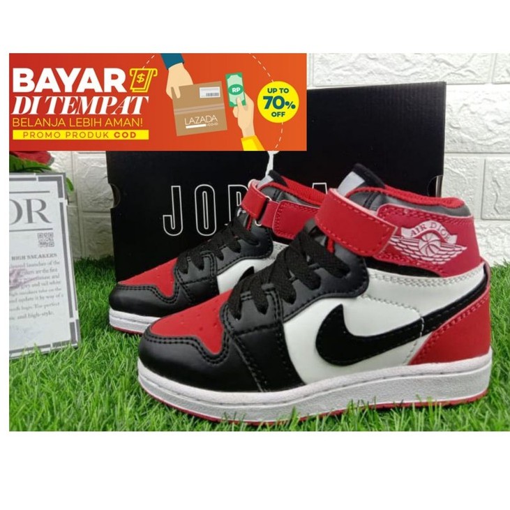 Sepatu Jordan Anak/ Sepatu Anak Nike Jordan High PIU Import Quality / Sneakers Anak Jordan Terlaris dan Termurah