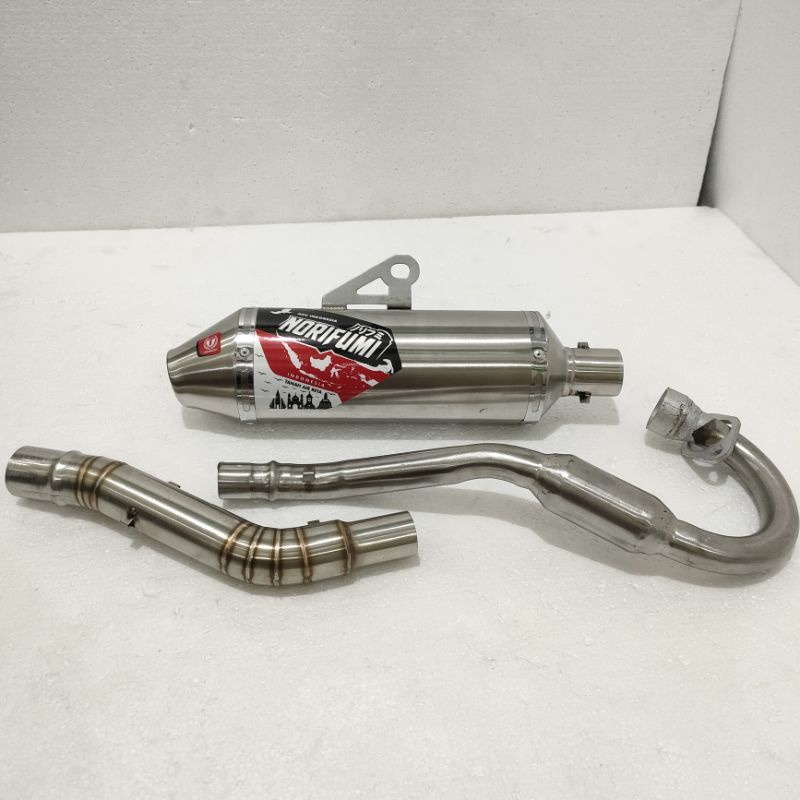 Knalpot KLX CRF DTRACKER WR155 Torch Borup-Fulset+Leher (InD)