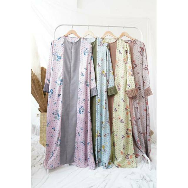 SALE Laxmi Abaya / gamis katun madina / gamis motif