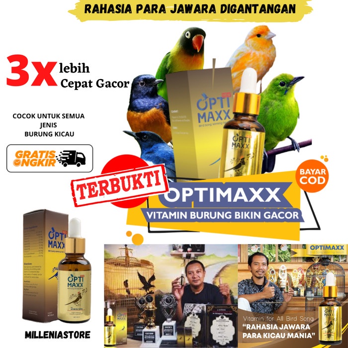 Vitamin Burung - Optimaxx Serum Vitamin Burung Khusus Untuk Suara Burung Lomba