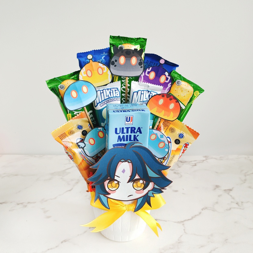 

Hampers Snack Paket Gift Box Kado Ultah Character Xiao GI