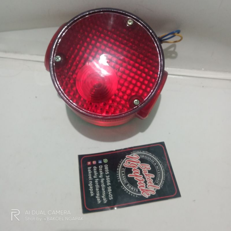 stoplamp lampu belakang yamaha dt100 dt125 rd125 rx125 twin rs100 rs125 gt80 nos non original besi