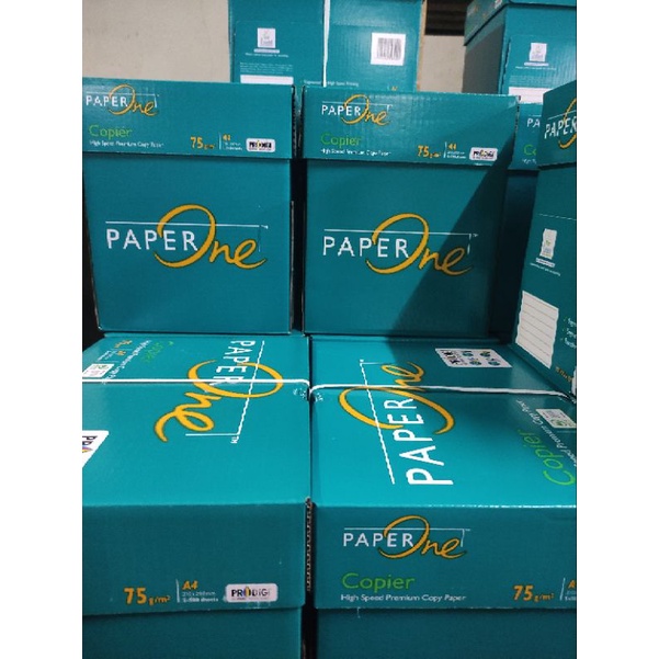 

KERTAS A4 75 GRAM PAPERONE 1 DUS ISI 5 RIM