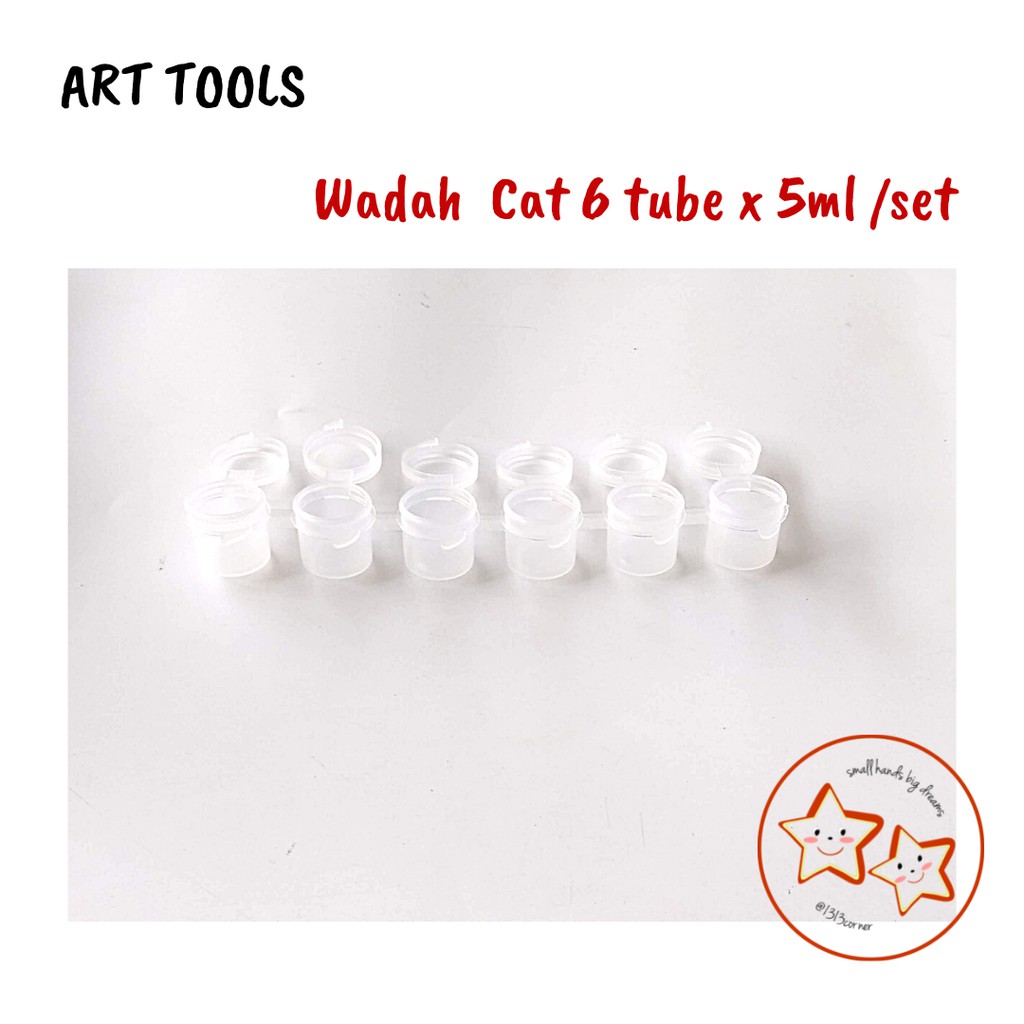 

Tempat Cat Tabung Pot Plastik untuk Cat ukuran 5 ml