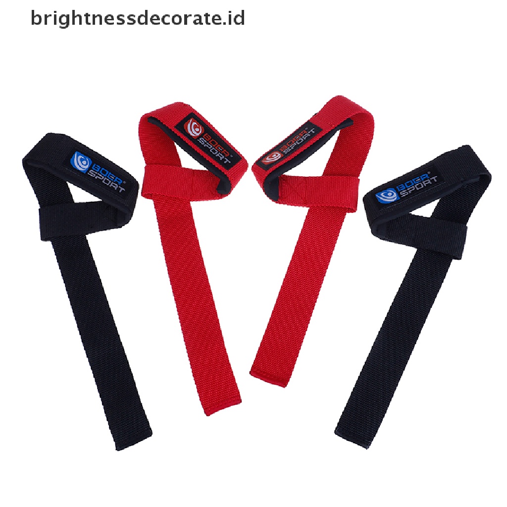 (Birth) 2pcs Strap Pergelangan Tangan Untuk Angkat Beban / Gym