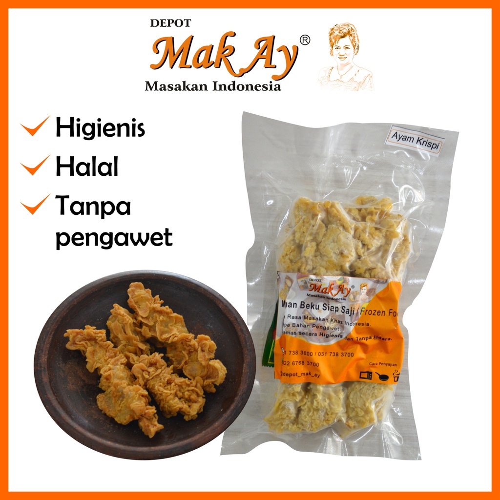 

Ayam Krispi FROZEN FOOD | Makanan | Olahan | Halal | Beku | Siap Saji | Murah | Surabaya | Crispy