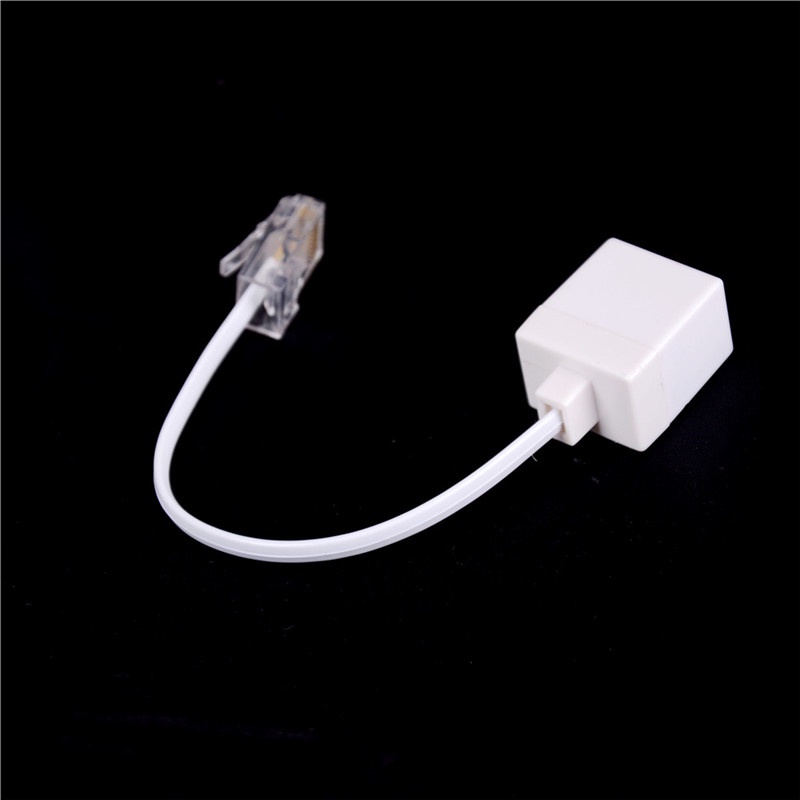 （✔✔❤Kabel Adapter Konverter RJ11 6P4C Female Ke Ethernet RJ45 8P8C Male F / M Untuk Handphone