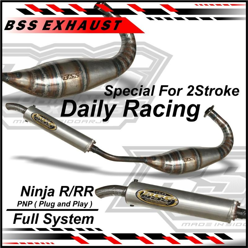 knalpot ninja r dan rr original bss muffler