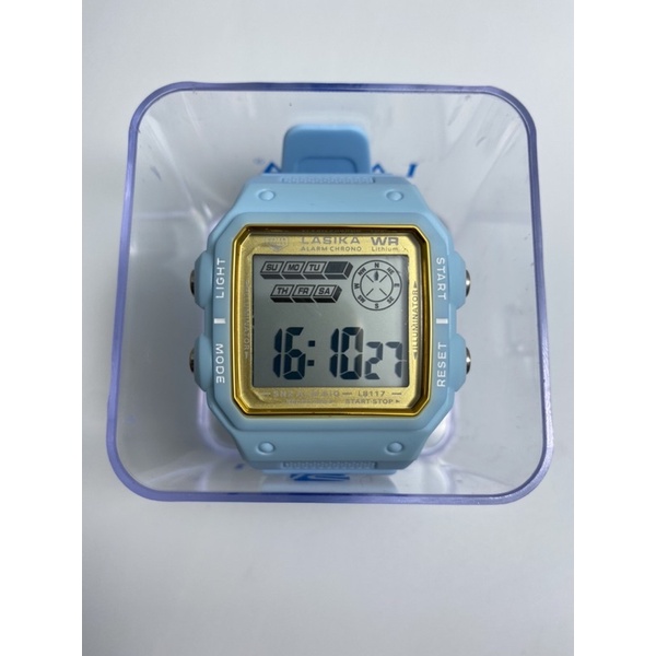 Jam tangan lasika 8117 model segi Sporty watch fashion anti air