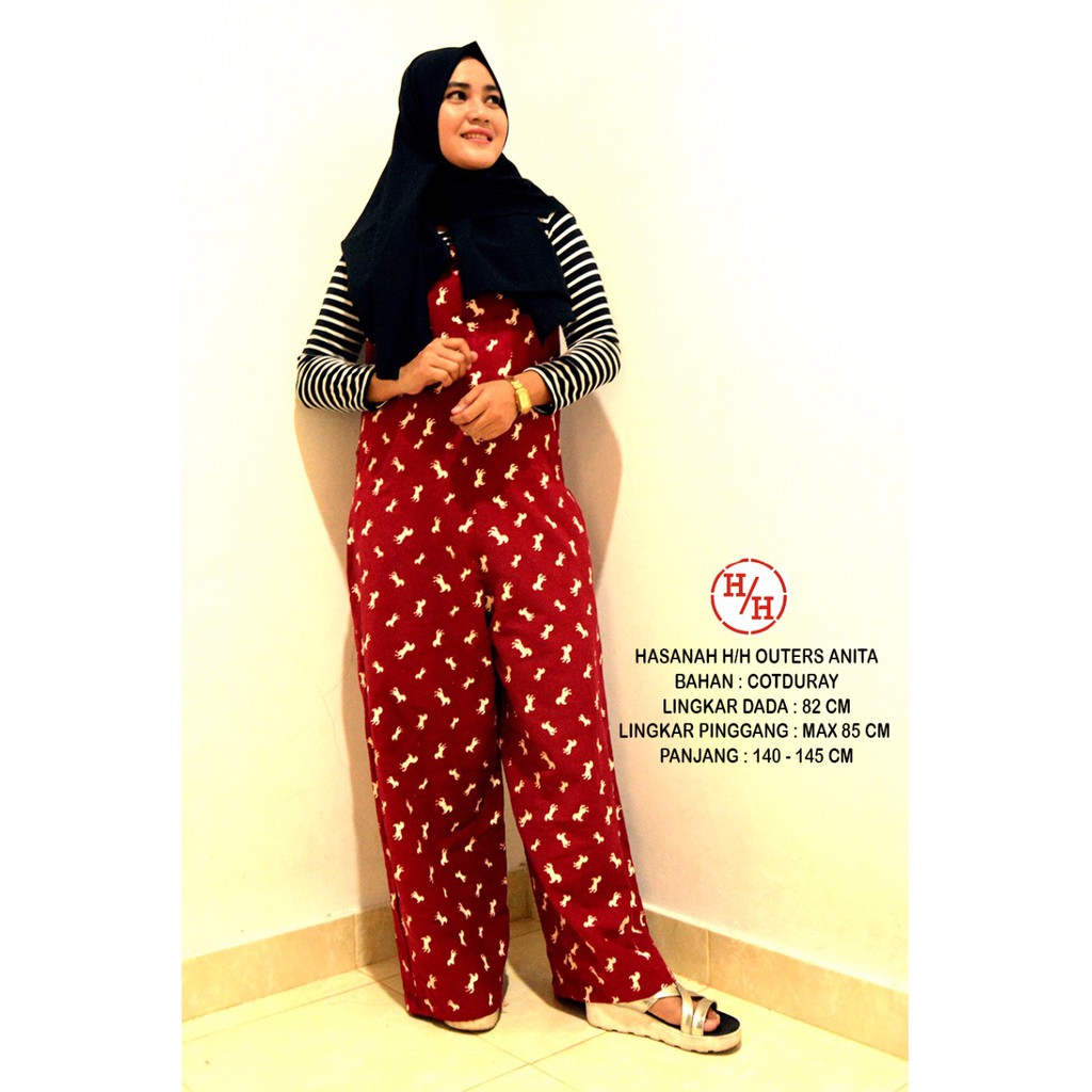 FashionMuslim Overall JumpsuitPakaian Wanita Hasanah Outhers Anita SaleMeriah