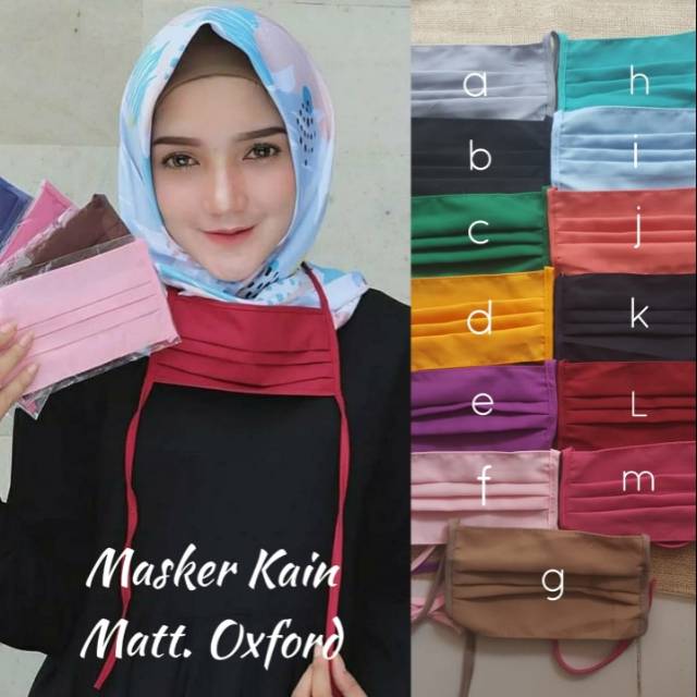 Masker kain OXFORD GROSIR ( 10PCS / 20PCS )