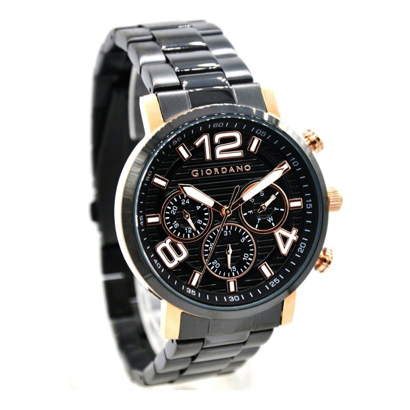 JAM TANGAN Giordano 1874-22 Jam Tangan Pria - Rosegold Black