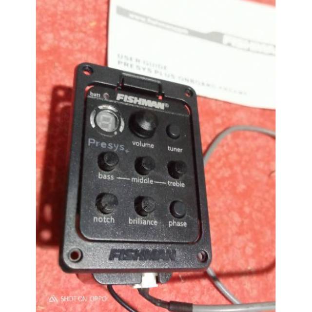 Preamp Fishman Presys mic blend Untuk Gitar Akustik Sound Mantap