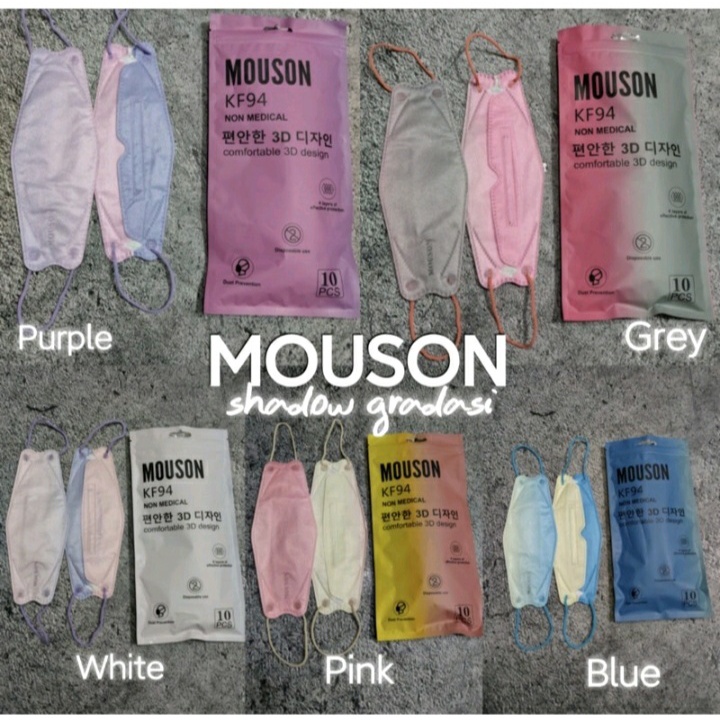 Masker mouson gradasi KF94 10pcs / Masker mouson