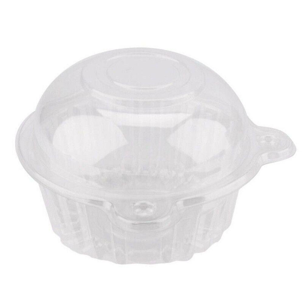 Nanas 50pcs Plastik Cupcake Dapur Disposable Dessert Cups Round Cases Set