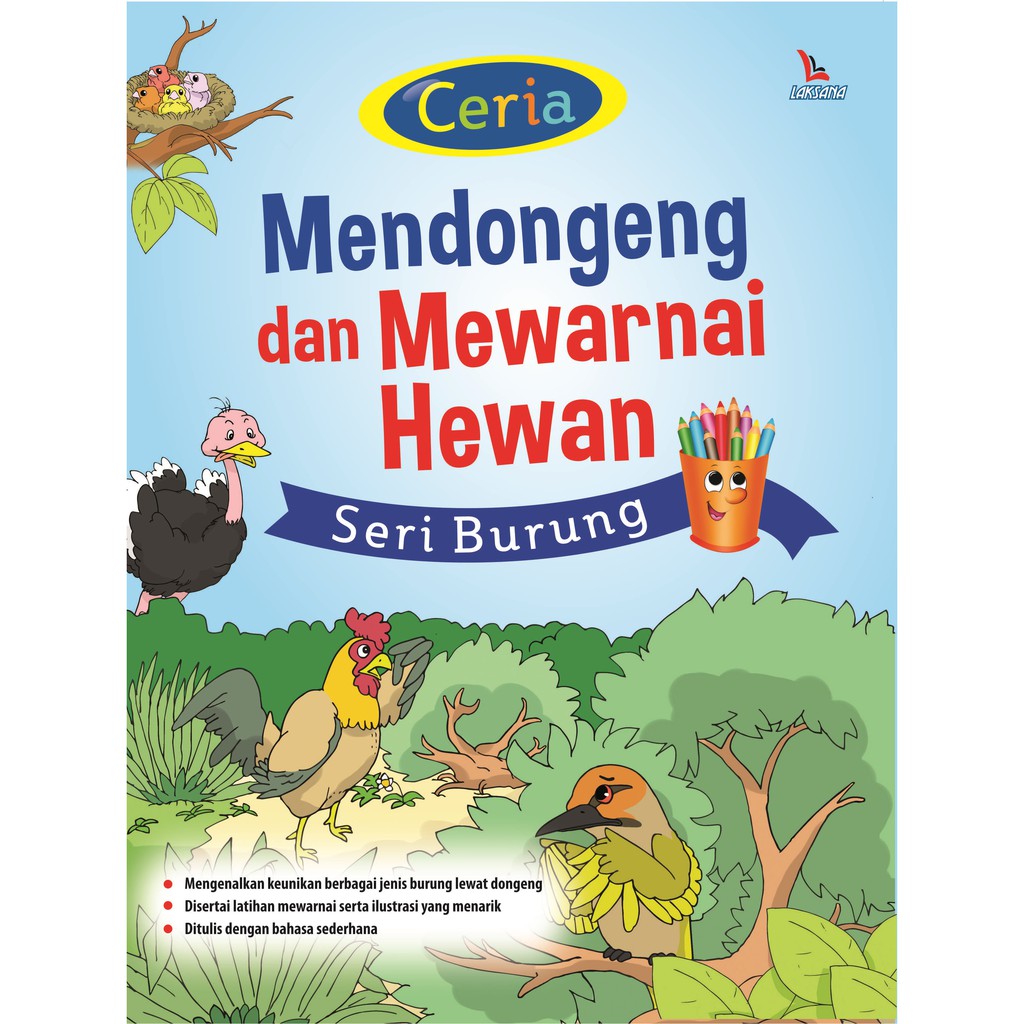 Ceria Mendongeng Dan Mewarnai Hewan Seri Burung Shopee Indonesia