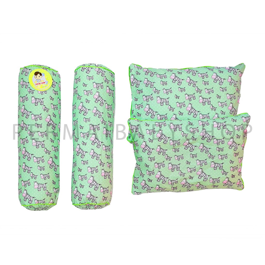 Promo !! SALE Bantal Guling Bayi Set BABY HAI - Full Print