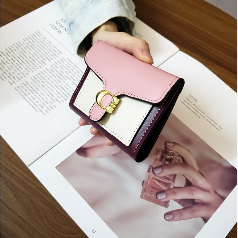 NIRVA Charlie DOMPET Lipat Motif Kombinasi Warna Cute Korean Style By Chikoisme NR